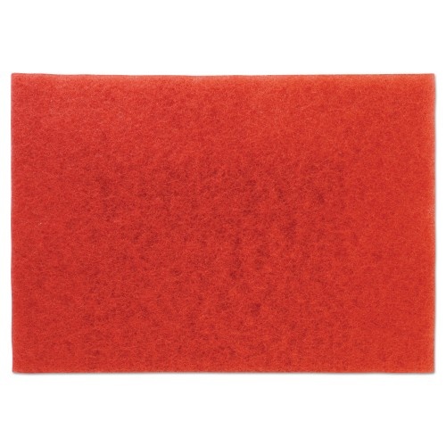 3M Low-Speed Buffer Floor Pads 5100 - 28 x 14, Red, 10/Carton