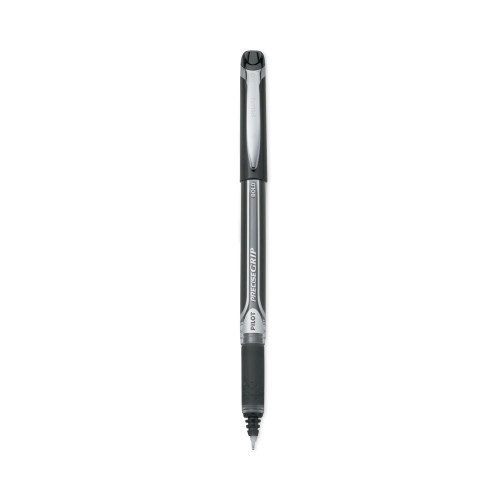 Pilot Precise Grip Roller Ball Pen, Stick, Bold 1 mm, Black Ink, Black Barrel