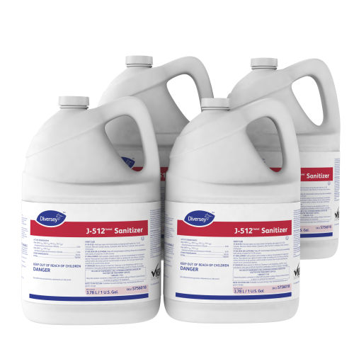 Diversey J-512Tm/Mc Sanitizer, 1 Gal Bottle, 4/Carton