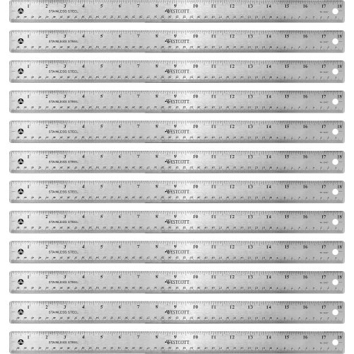 Westcott Stainless Steel Rulers