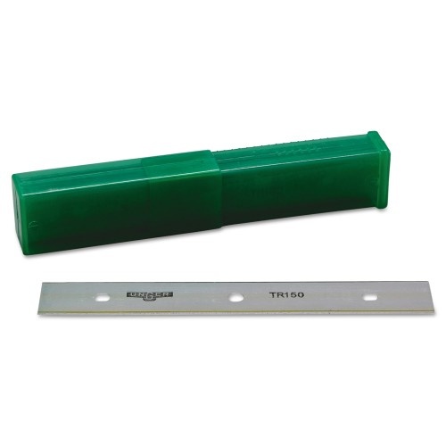 Unger Ergotec Glass Scraper Replacement Blades, 6" Double-Edge, 25/Pack