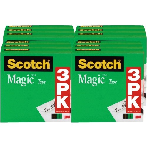 Scotch 1/2"W Magic Tape - Invisible, Photo-Safe, and Reliable