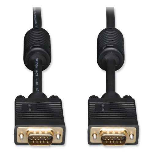 Tripp Lite VGA Coaxial High-Resolution Monitor Cable with RGB Coaxial, 50 ft, Black