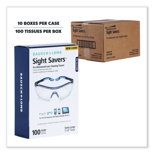 Bausch & Lomb Sight Savers Premoistened Lens Cleaning Tissues