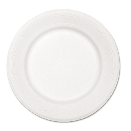 Chinet Paper Dinnerware, Plate, 10.5" Dia, White, 500/Carton