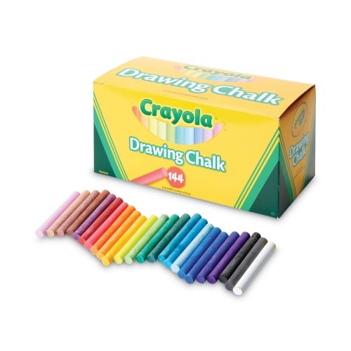 Crayola Colored Drawing Chalk, 144 Sticks/Set of 24 Assorted Colors