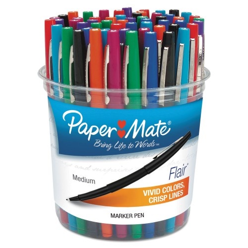 Paper Mate Point Guard Flair Felt Tip Porous Point Pens, 48/Pack