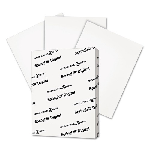 Springhill Digital Vellum Bristol White Cover, 67 lb Bristol Weight, 8.5 x 11, Vellum White, 250/Pack