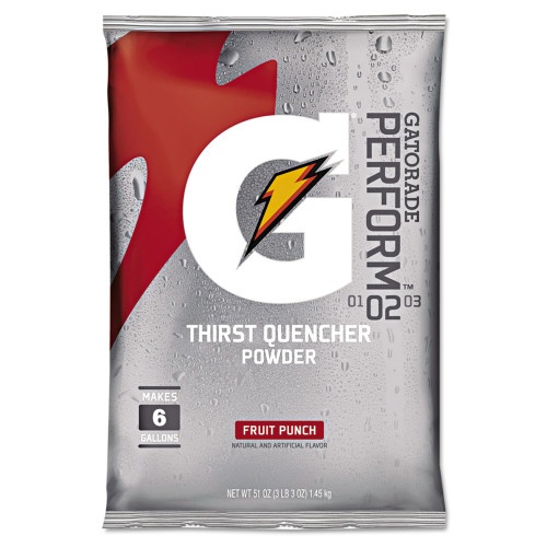 Gatorade Original Powdered Drink Mix, Fruit Punch, 51Oz Packet, 14/Carton