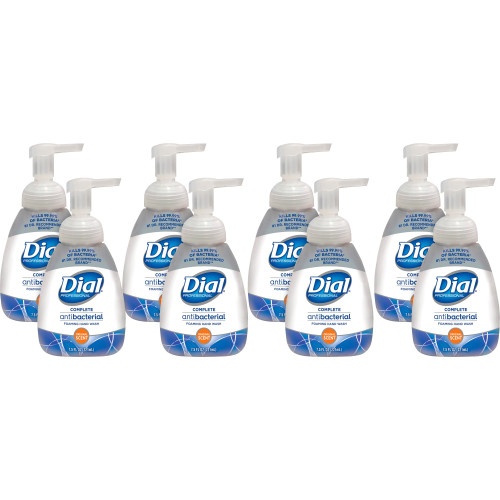 Dial Antibacterial Foaming Hand Wash, Original, 7.5 Oz Pump, 8/Carton