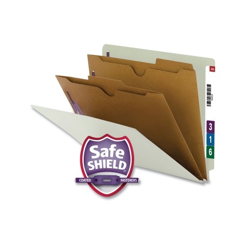 Smead X-Heavy End Tab Pressboard Classification Folders