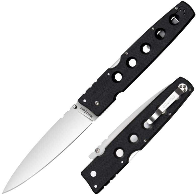 Hold Out 6" Blade Plain Edge Black S35vn