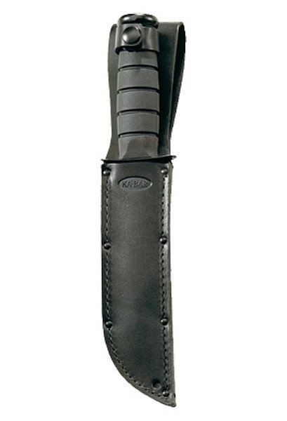 Ka-Bar 1256S - Short Black Leather Usa Sheath