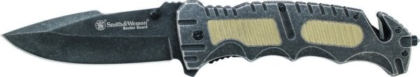 Smith & Wesson Liner Lock Drop Point Folding Knife