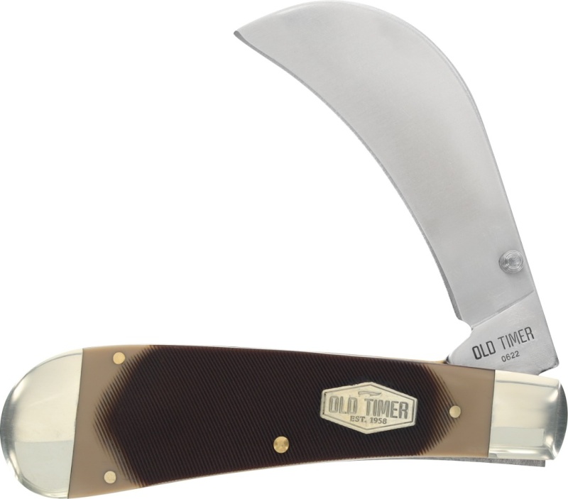 Schrade Old Timer Liner Lock Hawkbill Pruner Pocket Knife
