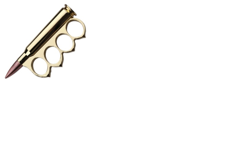 Gold Finish Rifle Bullet Knuckle