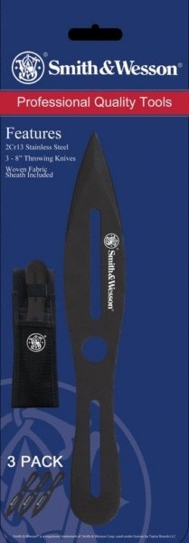 Smith & Wesson 3 Pack 8 Inch Throwing Knives