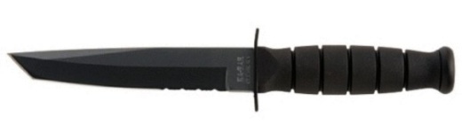 Ka-Bar 5055 - Short Black Tanto- Serrated