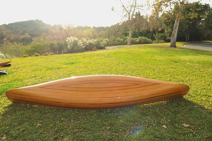 Wooden Canoe With Ribs Curved Bow 12 Ft
