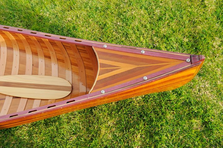 Wooden Canoe With Ribs Curved Bow 10Ft
