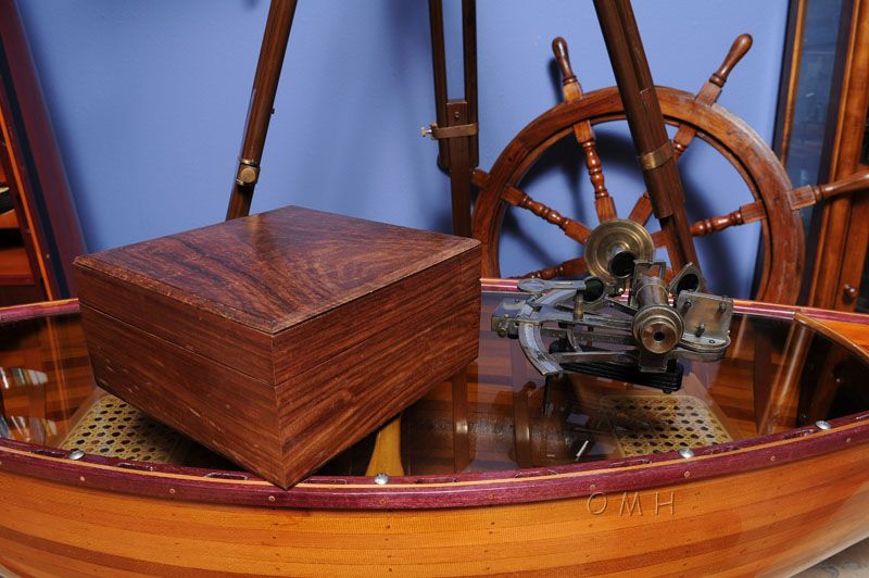 Nautical Sextant In Wood Box (Large)