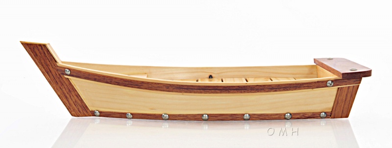 Wooden Sushi Boat Serving Tray Small