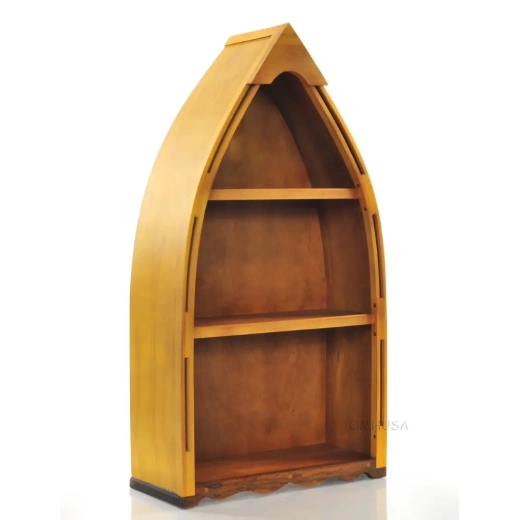 Wooden Canoe Book Shelf Small