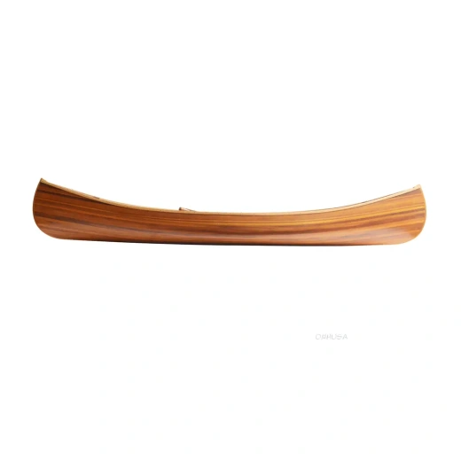 Wooden Canoe With Ribs Curved Bow Matte Finish 10 Ft
