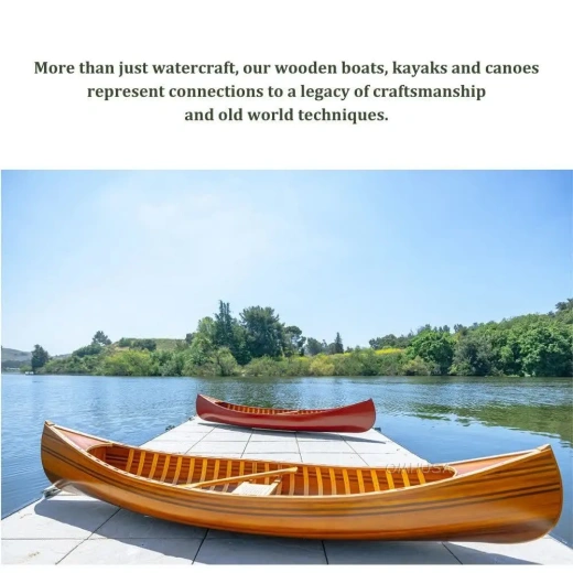 Nly Handcrafted Cedar Canoe - A Stunning Display Piece