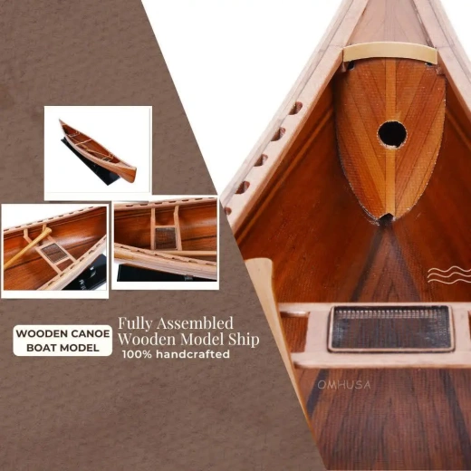 Canoe Model - A Masterpiece of Wooden Boat Craftsmanship