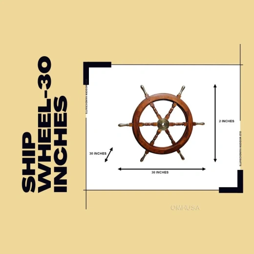 Ship Wheel - 30 Inches of Nautical Elegance