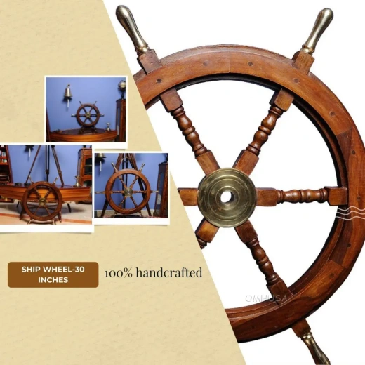 Ship Wheel - 30 Inches of Nautical Elegance