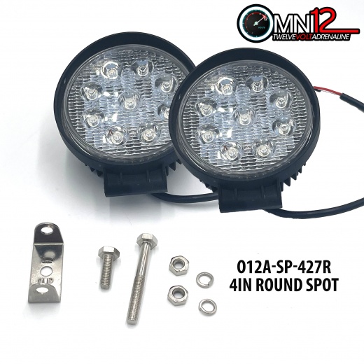 Omni12 Spotter Series 4In Square Spot Light O12a-Sp-427r