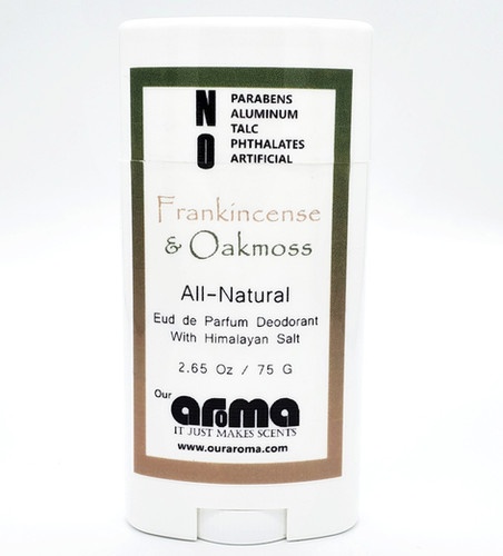 Our Aroma Frankincense And Oakmoss 2.5 Oz All-Natural Deodorant
