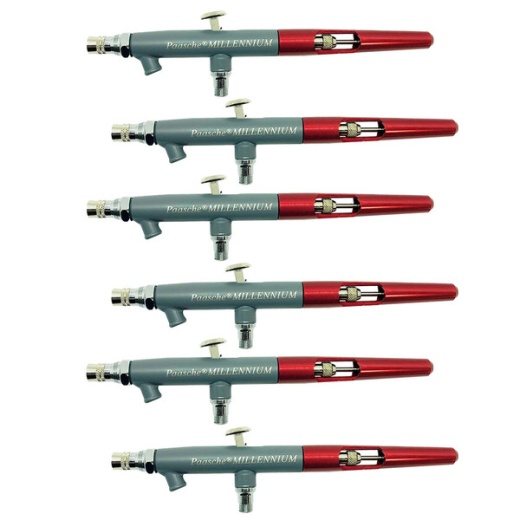 MIL Six Pack With Medium Heads (0.74 Mm) Airbrush Solution
