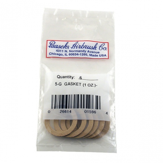 1Oz Gasket (Pack Of 6) for Airbrush Accessories