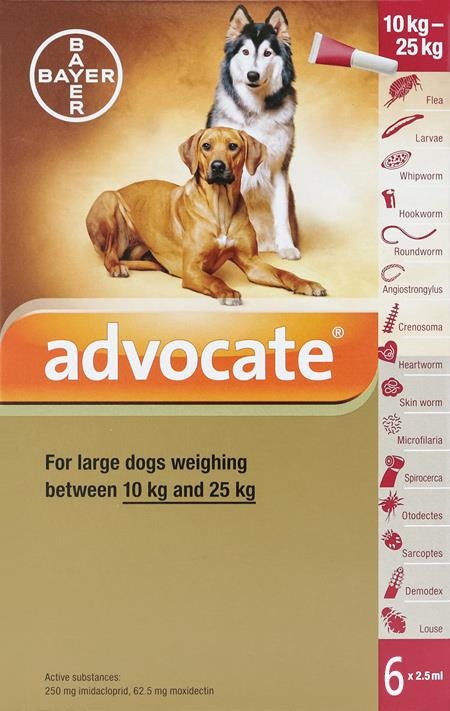 Advocate Dogs 22-55Lbs (10-25Kg) - 6 Pack