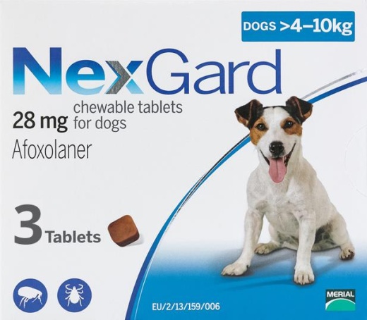 Nexgard For Dogs 10-24 Lbs (4-10 Kg) 3 Chewables