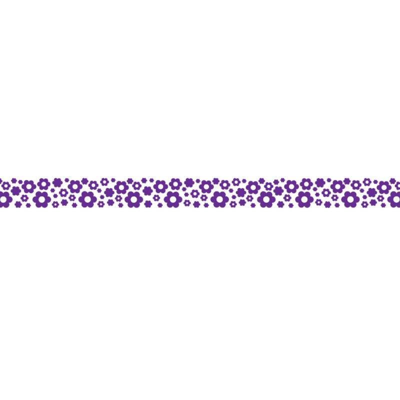 Deco Tape Purple Flowers