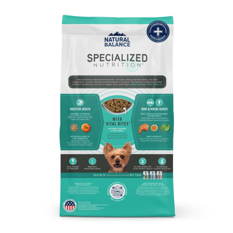 Image showcasing Natural Balance Pet Foods Specialized Small Breed Digestive Joint Dry ...