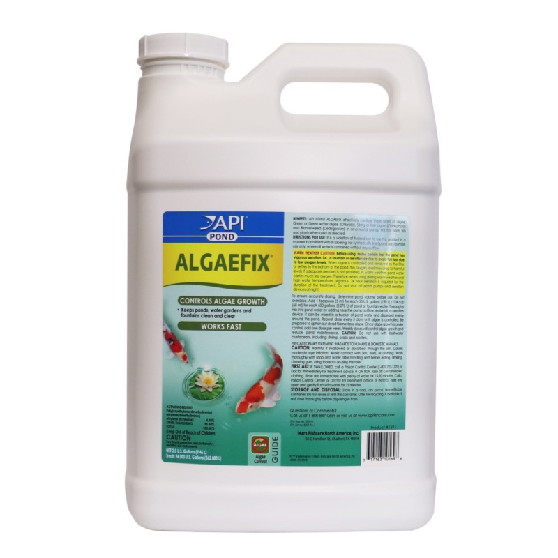 Api Pond Algaefix Algae Control Solution 1Ea/2.5 Gal