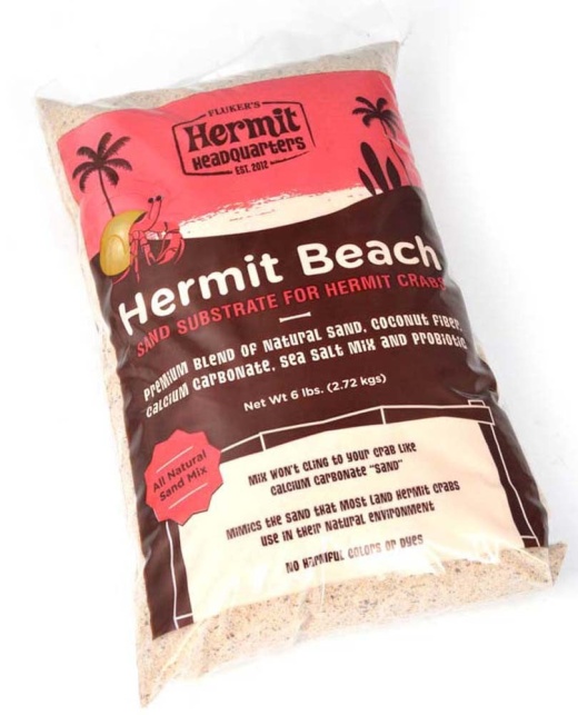 Flukers Hermit Crab Sand Substrate Brown 6 Lb - The Ultimate Hermit Crab Bedding