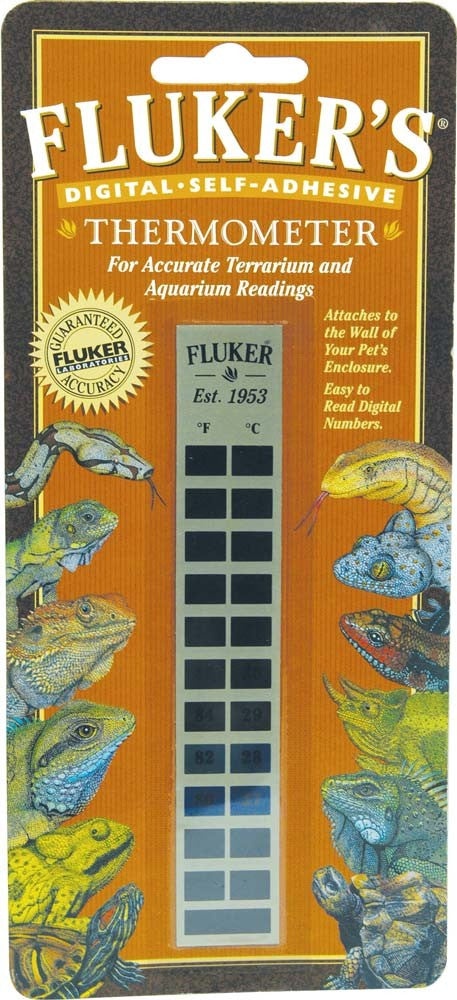 Flukers Digital Self-Adhesive Thermometer White