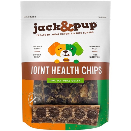 Jack & Pup Joint Health Chips 2.9Oz - Healthy Jerky Treats for Dogs
