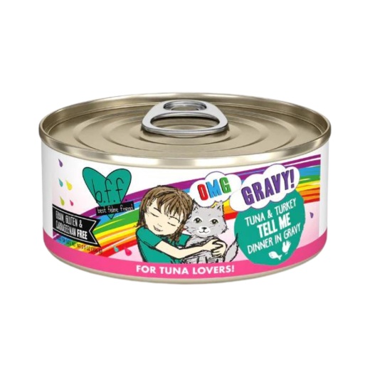 Bff Cat Omg Tuna And Turkey Tell Me Dinner In Gravy 5.5Oz (Case Of 8)