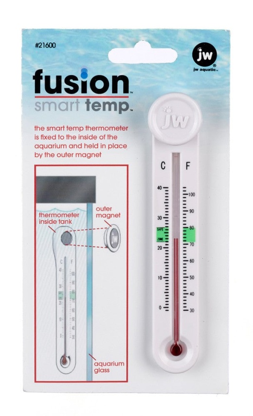 Jw Pet Fusion Smart Temp Aquarium Thermometer White One Size