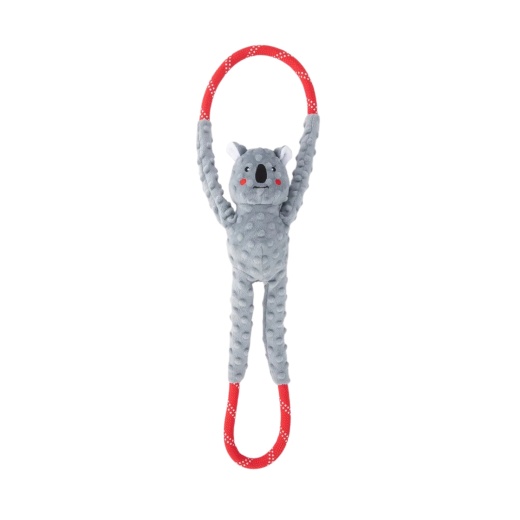 Zippypaws RopeTugz Dog Toy Koala Grey