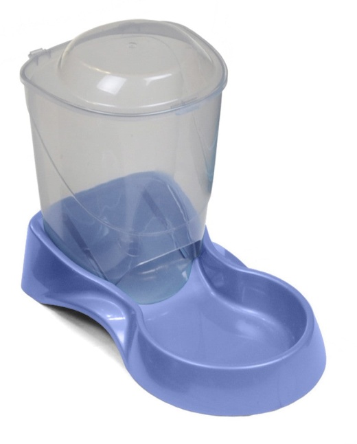 Van Ness Plastics Auto Pet Feeder Blue/Clear - Perfect for Small Dogs and Cats