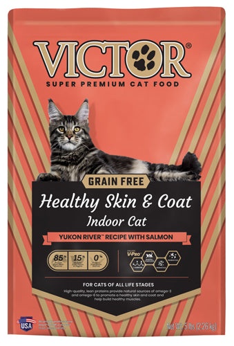 Victor Super Premium Dry Cat Food - Healthy Skin & Coat with Salmon