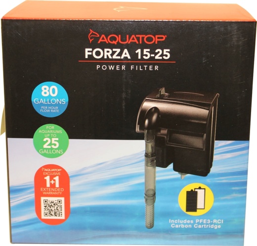 Aquatop Forza 15-25 Power Filter Black 80 Gph